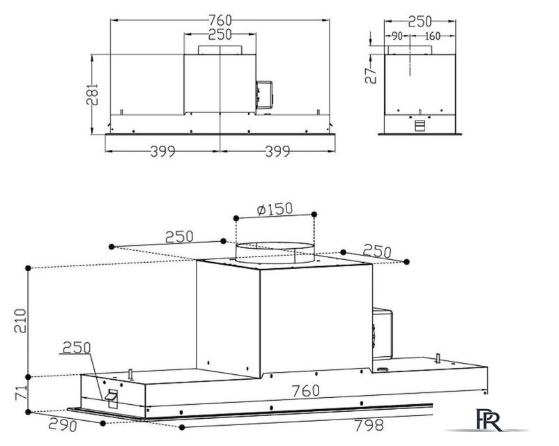 Кухонная вытяжка Korting KHI 9099 ICGN - Изображение №10 — Интернет-магазин ПроЗаказ
