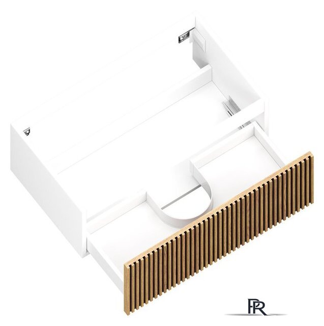  ЗОВ Тумба под умывальник Кито 50 K50LW0MRMC (белый/тростник) - Изображение №2 — Интернет-магазин ПроЗаказ