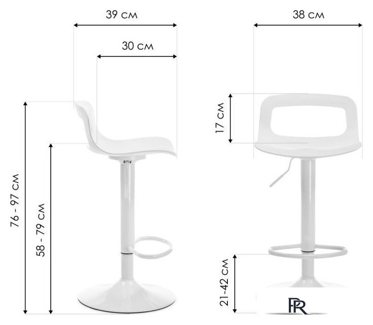 Стул Woodville Volt (белый) - Изображение №8 — Интернет-магазин ПроЗаказ