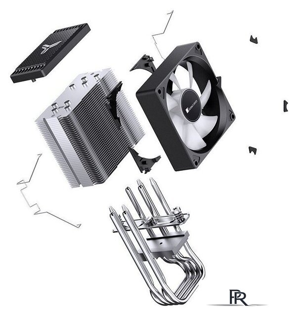 Кулер для процессора Jonsbo CR-1400 EVO Color Black - Изображение №22 — Интернет-магазин ПроЗаказ