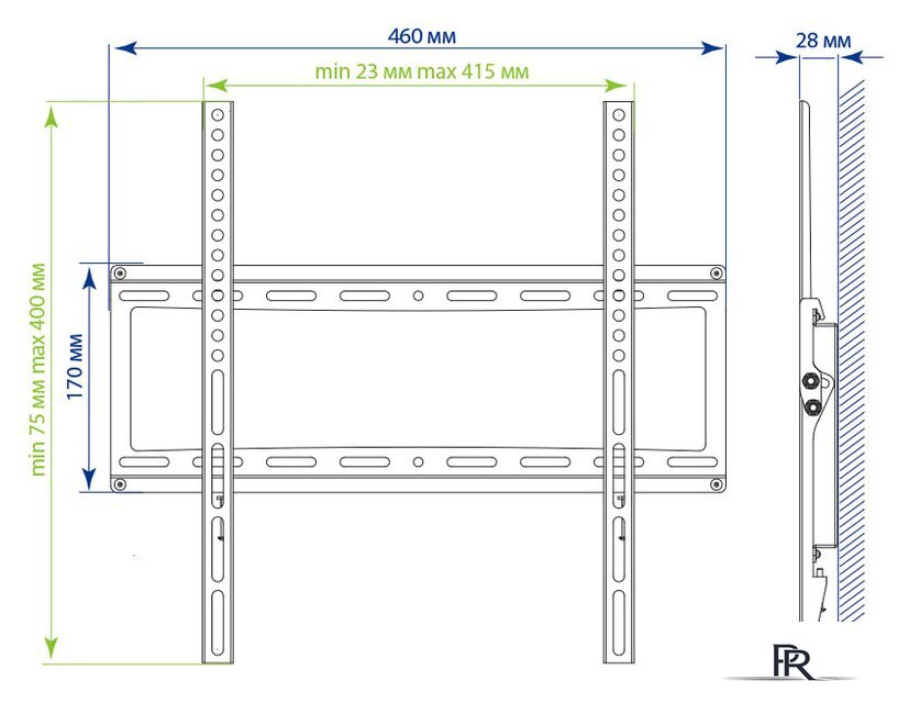 Кронштейн для телевизора Kromax IDEAL-4 (белый) - Изображение №3 — Интернет-магазин ПроЗаказ