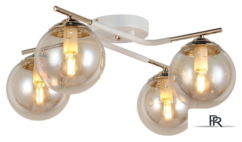 Припотолочная люстра Mirastyle MD-8132/4 WH+FGD - Изображение №1 — Интернет-магазин ПроЗаказ