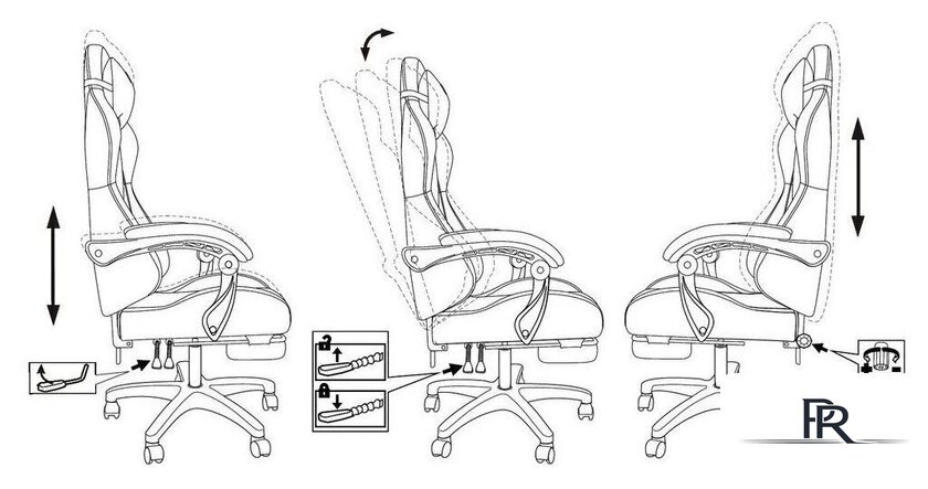 Игровое (геймерское) кресло Zombie Shadow (черный Neo Black) - Изображение №16 — Интернет-магазин ПроЗаказ