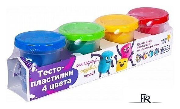 Набор для лепки Genio Kids Тесто-пластилин. Неоновые цвета TA1016V - Изображение №1 — Интернет-магазин ПроЗаказ
