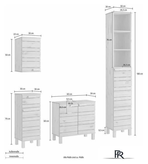  Диприз Шкаф-пенал Джосси Д.7155-2.01 (белый воск) - Изображение №2 — Интернет-магазин ПроЗаказ