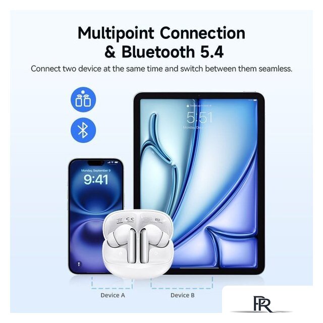 Наушники QCY MeloBuds N50 (белый) - Изображение №8 — Интернет-магазин ПроЗаказ
