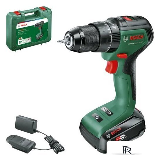 Ударная дрель-шуруповерт Bosch UniversalImpact 18V-60 06039D7101 (с 1-им АКБ 2 Ач, кейс) - Изображение №1 — Интернет-магазин ПроЗаказ