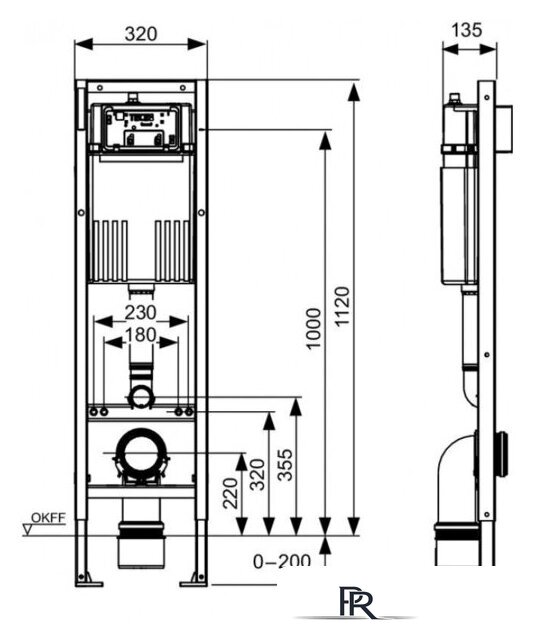 Инсталляция для унитаза Tece base 9400440 - Изображение №2 — Интернет-магазин ПроЗаказ