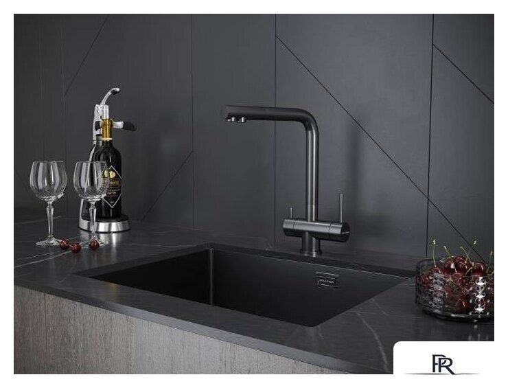 Смеситель Paulmark Skalen Sk213020-GM (вороненая сталь) - Изображение №2 — Интернет-магазин ПроЗаказ