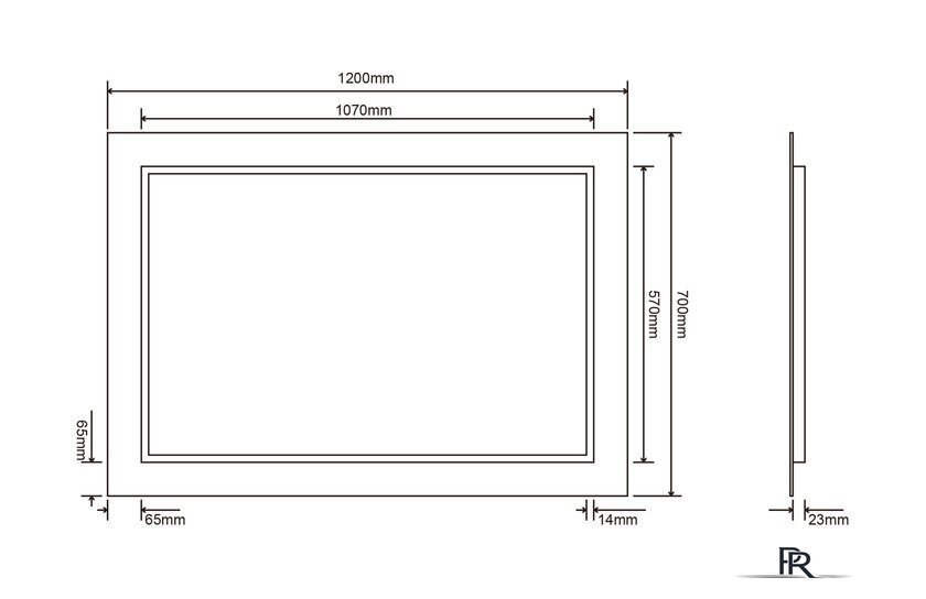  Roxen Зеркало Bliss Long 510035-120 120х70 - Изображение №8 — Интернет-магазин ПроЗаказ