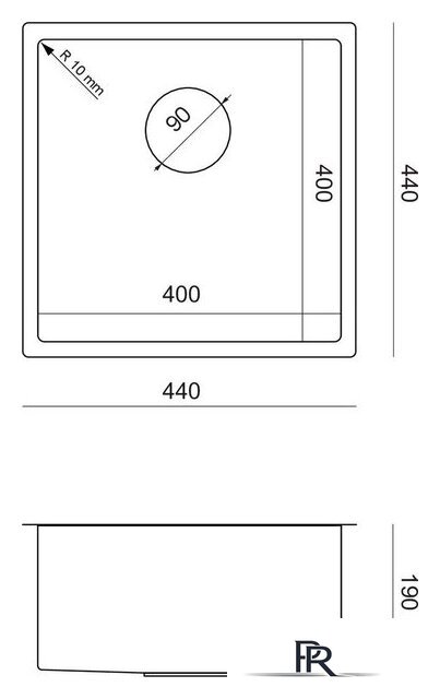 Кухонная мойка Quadron MF4444PVDBSC1 - Изображение №4 — Интернет-магазин ПроЗаказ