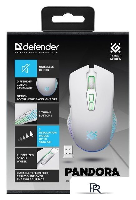 Игровая мышь Defender Pandora GM-502 (белый) - Изображение №4 — Интернет-магазин ПроЗаказ