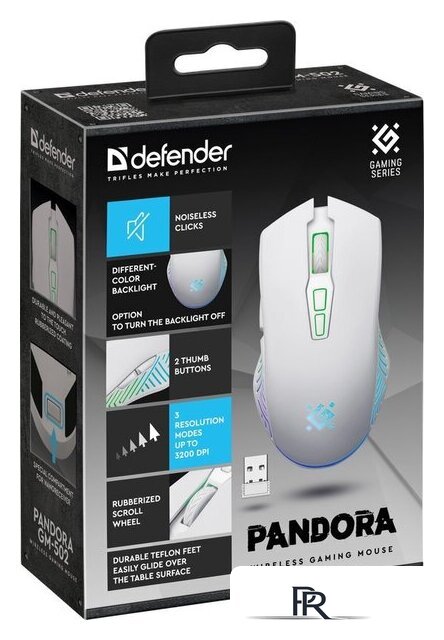 Игровая мышь Defender Pandora GM-502 (белый) - Изображение №3 — Интернет-магазин ПроЗаказ