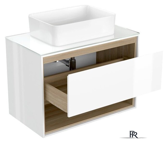  Cersanit Тумба под умывальник со столешницей Louna 80 SZ-LOU80-BL/WH - Изображение №2 — Интернет-магазин ПроЗаказ