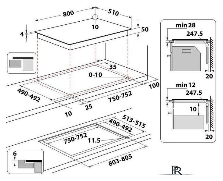Варочная панель Whirlpool WTX8015DCF - Изображение №2 — Интернет-магазин ПроЗаказ