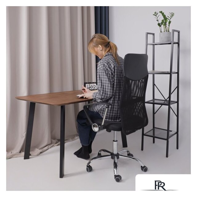 Офисное кресло AksHome Aria (ткань/сетка/экокожа, черный) - Изображение №2 — Интернет-магазин ПроЗаказ