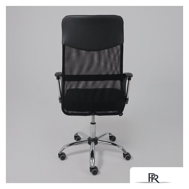 Офисное кресло AksHome Aria (ткань/сетка/экокожа, черный) - Изображение №8 — Интернет-магазин ПроЗаказ