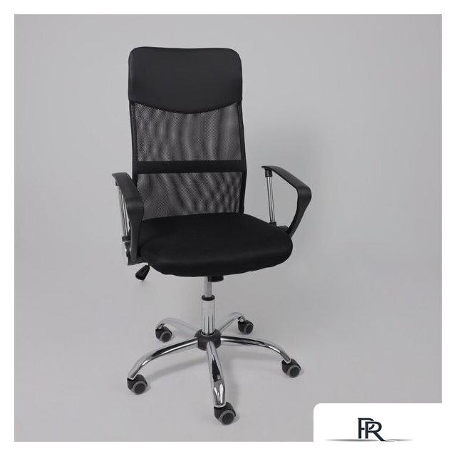 Офисное кресло AksHome Aria (ткань/сетка/экокожа, черный) - Изображение №16 — Интернет-магазин ПроЗаказ