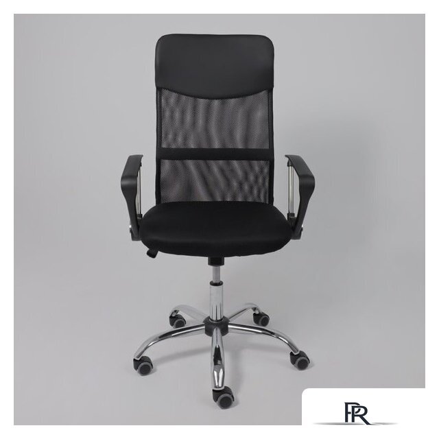 Офисное кресло AksHome Aria (ткань/сетка/экокожа, черный) - Изображение №5 — Интернет-магазин ПроЗаказ