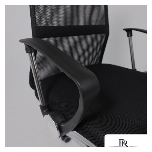 Офисное кресло AksHome Aria (ткань/сетка/экокожа, черный) - Изображение №10 — Интернет-магазин ПроЗаказ