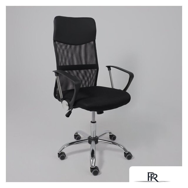 Офисное кресло AksHome Aria (ткань/сетка/экокожа, черный) - Изображение №6 — Интернет-магазин ПроЗаказ