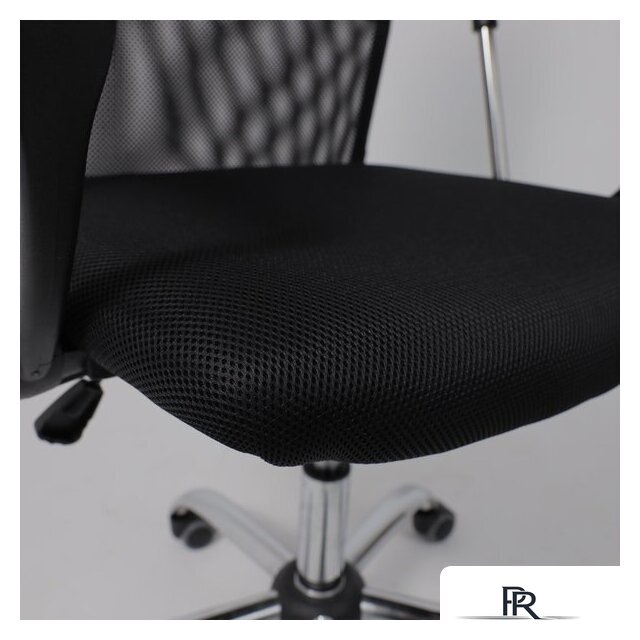 Офисное кресло AksHome Aria (ткань/сетка/экокожа, черный) - Изображение №9 — Интернет-магазин ПроЗаказ
