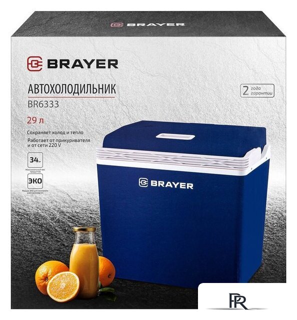 Термоэлектрический автохолодильник Brayer BR6333 29л (синий) - Изображение №13 — Интернет-магазин ПроЗаказ