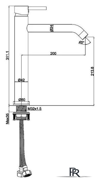 Смеситель Maxonor Pure Life PL1187-16 - Изображение №2 — Интернет-магазин ПроЗаказ