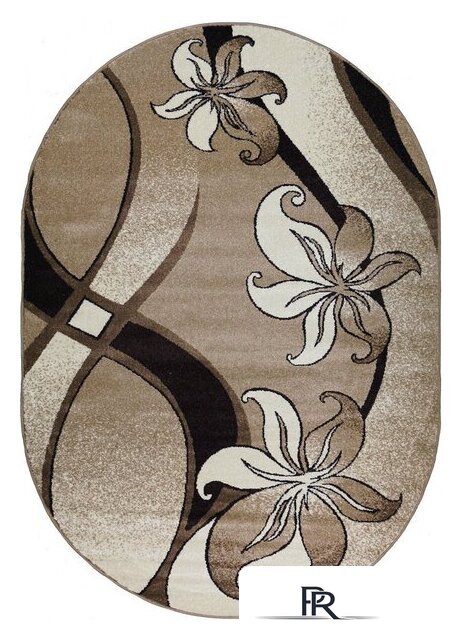 Ковер для жилой комнаты Витебские ковры Эспрессо овал f1673z7o (3x5) - Изображение №1 — Интернет-магазин ПроЗаказ