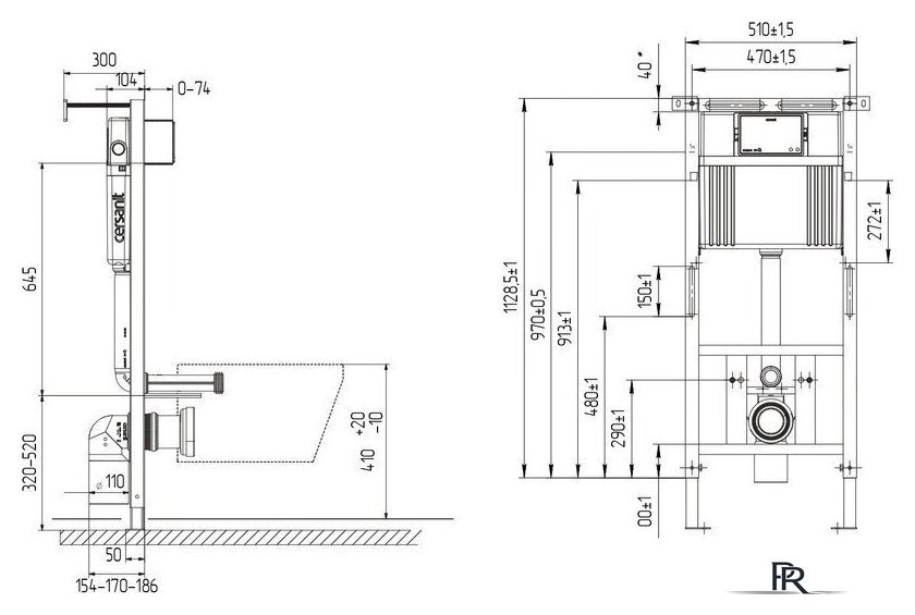 Инсталляция для унитаза Cersanit Aqua 50 Prime P 68178 - Изображение №13 — Интернет-магазин ПроЗаказ
