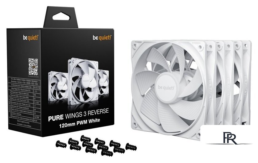 Комплект вентиляторов для корпуса be quiet! Pure Wings 3 120mm PWM Reverse BL136 - Изображение №2 — Интернет-магазин ПроЗаказ