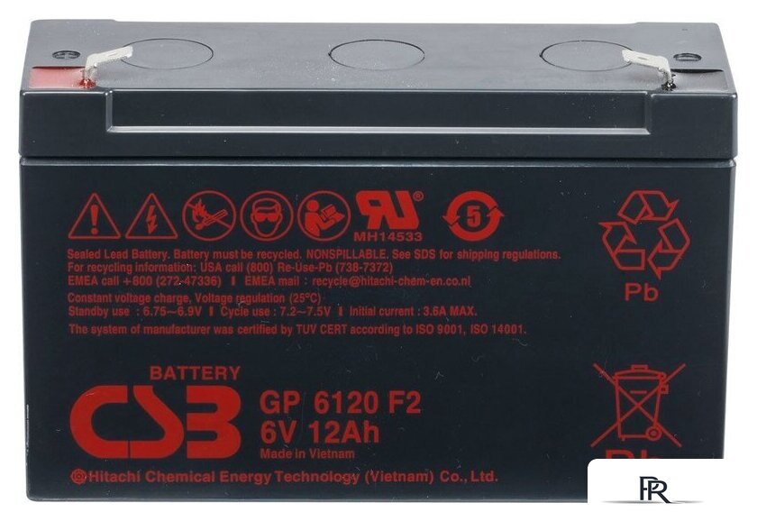 Аккумулятор для ИБП CSB Battery GP6120 (6В/12 А·ч) - Изображение №1 — Интернет-магазин ПроЗаказ