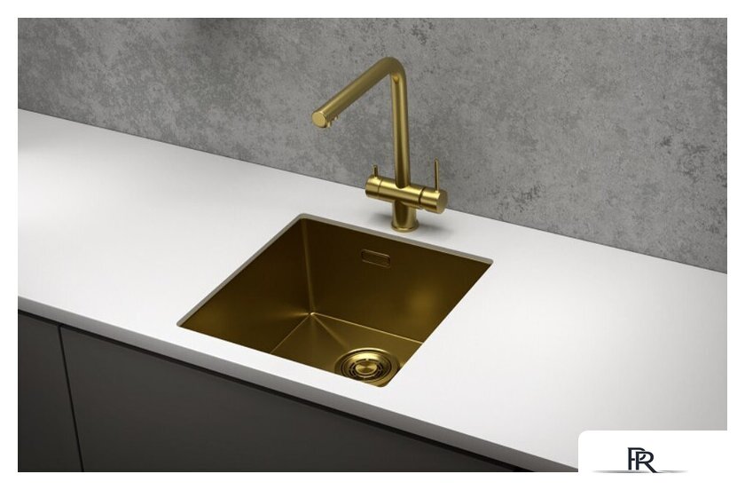 Кухонная мойка Granula GR-4445U (золото сатин) - Изображение №2 — Интернет-магазин ПроЗаказ