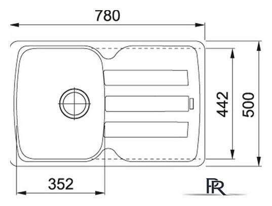 Кухонная мойка Franke Antea AZG 611-78 (серый) - Изображение №2 — Интернет-магазин ПроЗаказ