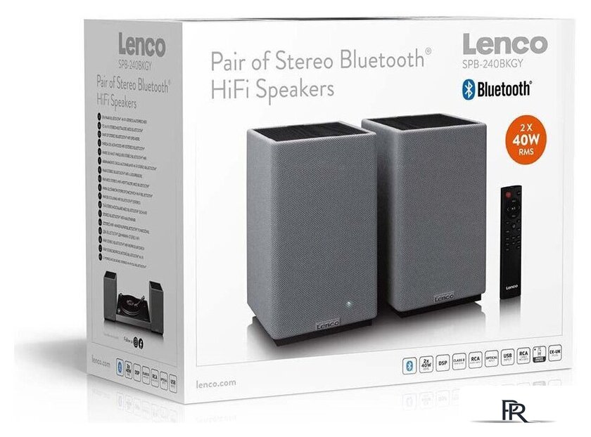 Полочная акустика Lenco SPB-240BKGY - Изображение №9 — Интернет-магазин ПроЗаказ