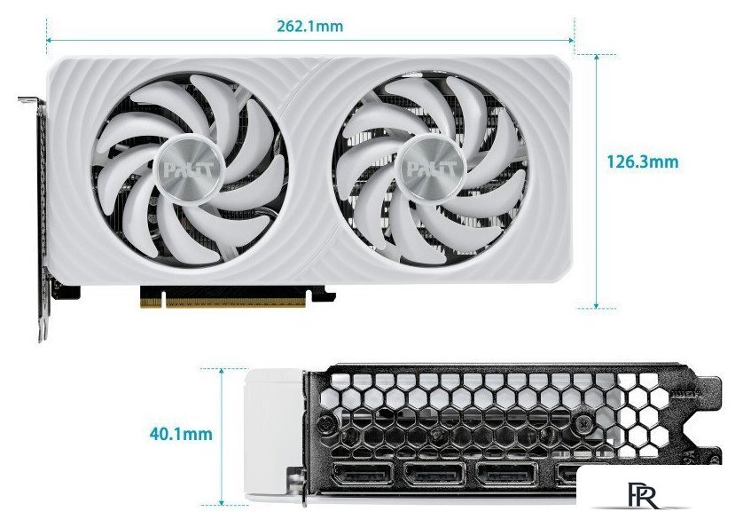 Видеокарта Palit GeForce RTX 5060 Ti White OC 16GB NE7506TU19T1-GB2061M - Изображение №10 — Интернет-магазин ПроЗаказ