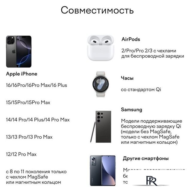 Беспроводное зарядное Magssory Coin 2 в 1 WCH015 - Изображение №12 — Интернет-магазин ПроЗаказ