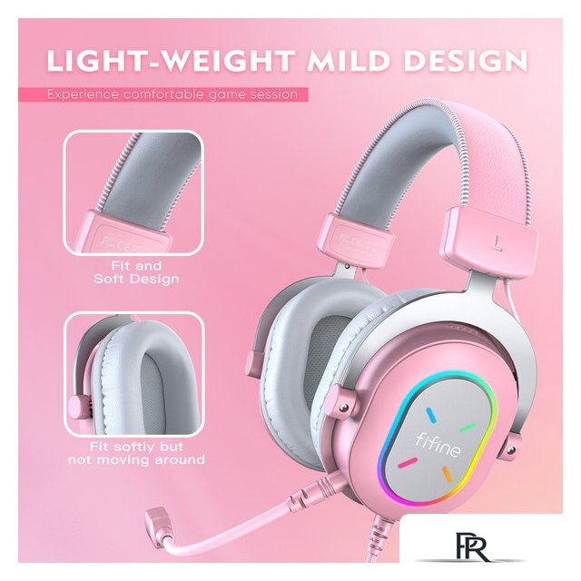 Наушники FIFINE H6X (розовый) - Изображение №7 — Интернет-магазин ПроЗаказ