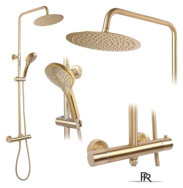 Душевая система  Rea Vincent Matt Gold REA-P6602 - Изображение №1 — Интернет-магазин ПроЗаказ