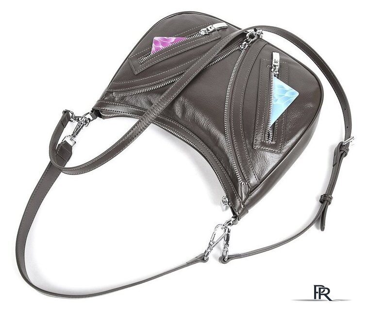 Женская сумка Mironpan 62360 (темно-серый) - Изображение №7 — Интернет-магазин ПроЗаказ