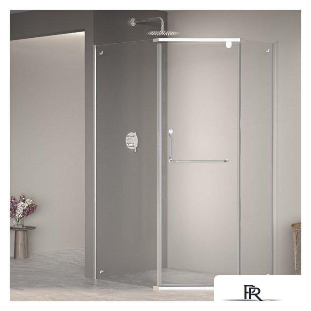 Душевой уголок RGW PA-091 35089180-11 80x100 (хром/прозрачное стекло) - Изображение №1 — Интернет-магазин ПроЗаказ