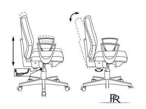 Офисное кресло Бюрократ CH-545/38-415 (черный) - Изображение №5 — Интернет-магазин ПроЗаказ