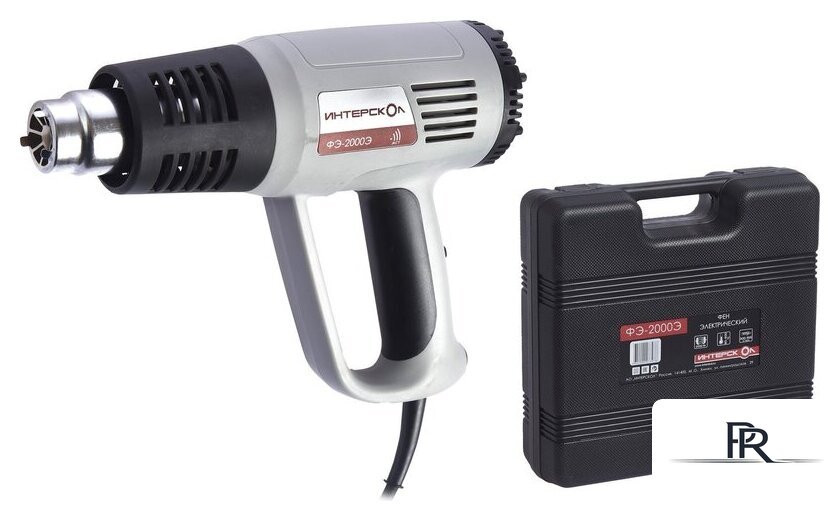 Промышленный фен Интерскол ФЭ-2000Э (с кейсом) - Изображение №1 — Интернет-магазин ПроЗаказ