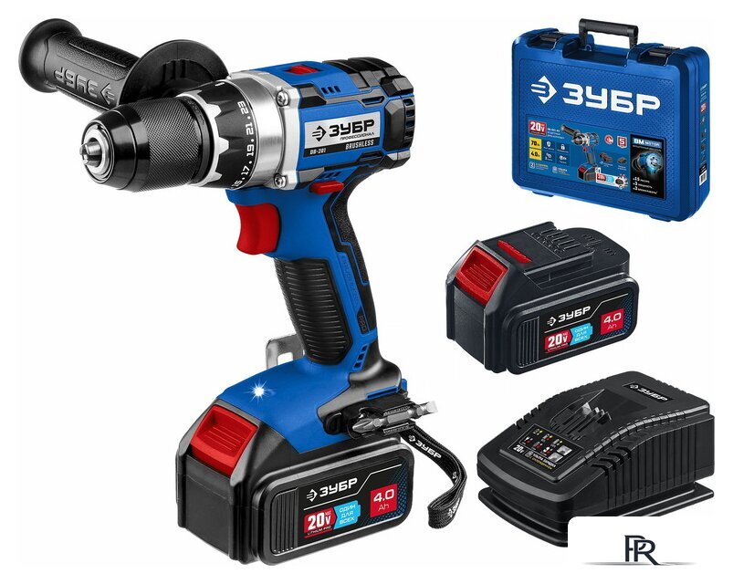 Дрель-шуруповерт Зубр Профессионал DB-201-42 (с 2-мя АКБ 4 Ач, кейс) - Изображение №1 — Интернет-магазин ПроЗаказ