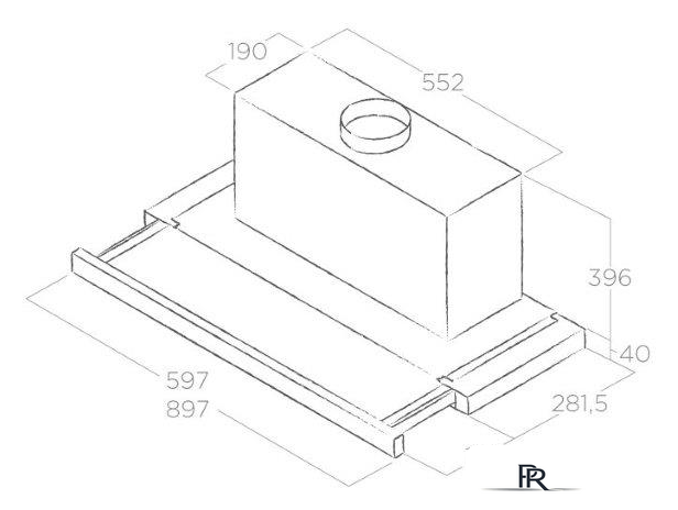 Кухонная вытяжка Elica Elite 35 GRIX/A/90 - Изображение №2 — Интернет-магазин ПроЗаказ