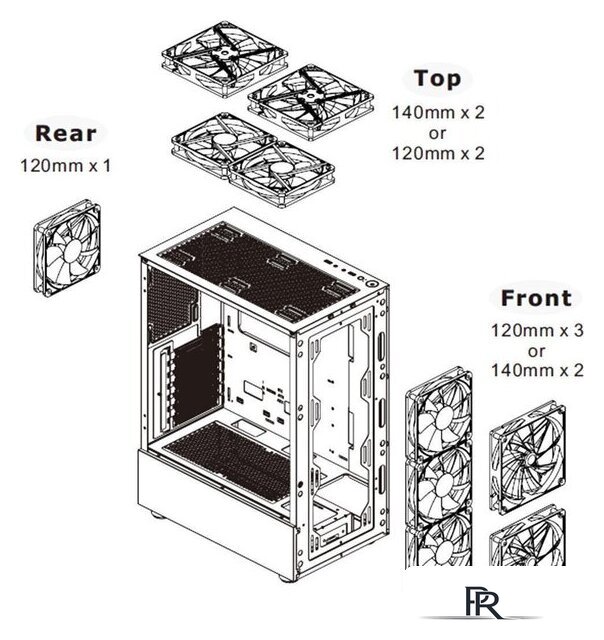 Корпус Thermaltake View 200 TG ARGB CA-1X3-00M1WN-00 - Изображение №11 — Интернет-магазин ПроЗаказ