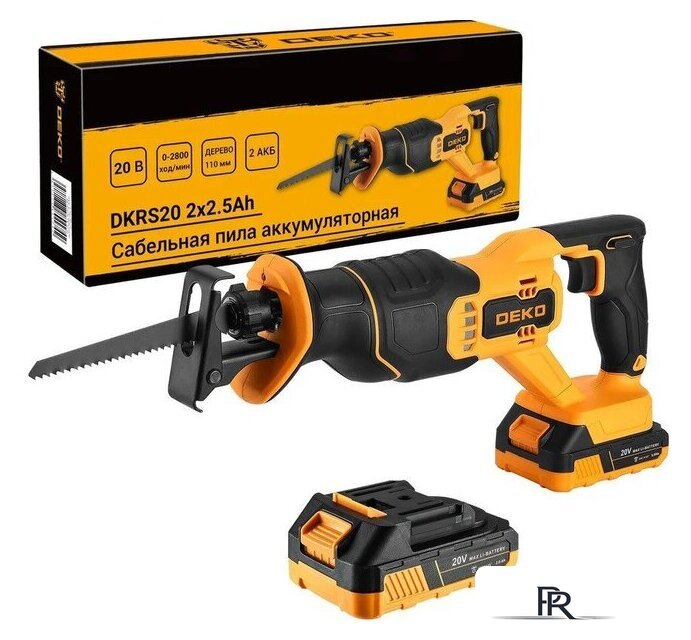 Сабельная пила Deko DKRS20 085-1129 (с 2-мя АКБ) - Изображение №1 — Интернет-магазин ПроЗаказ