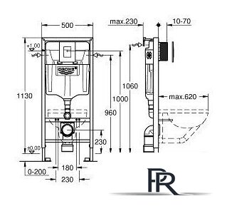 Инсталляция для унитаза Grohe Rapid SL [38775001] - Изображение №2 — Интернет-магазин ПроЗаказ
