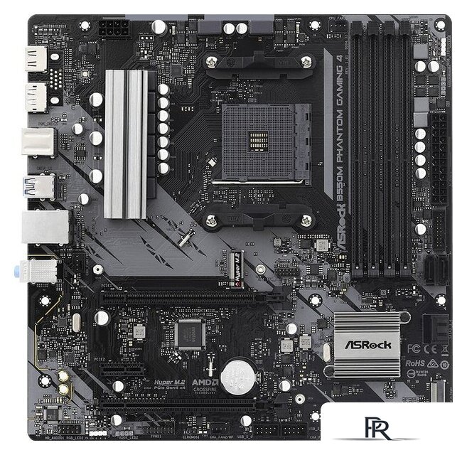 Материнская плата ASRock B550M Phantom Gaming 4 - Изображение №1 — Интернет-магазин ПроЗаказ