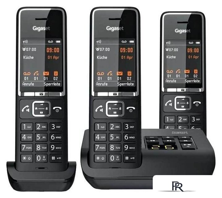 Радиотелефон Gigaset Comfort 550A Trio (черный) - Изображение №1 — Интернет-магазин ПроЗаказ